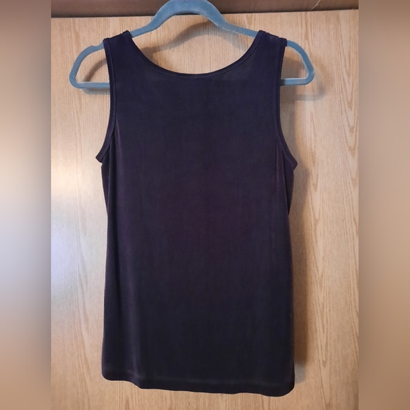 C.l.o.t.h.e.s. Dark Brown Sleeveless Blouse Size Small - Picture 3 of 5